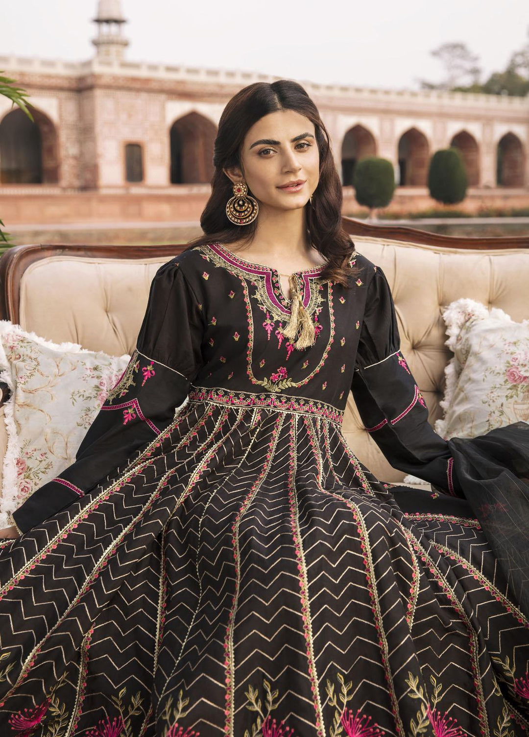 Parishay Embroidered Lawn Suits Unstitched 3 Piece PRS22FE Zohra - Festive Collection