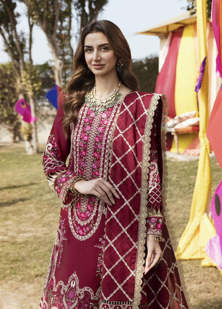 Parishay Embroidered Lawn Suits Unstitched 3 Piece PR23LL D-03 - Luxury Summer Collection