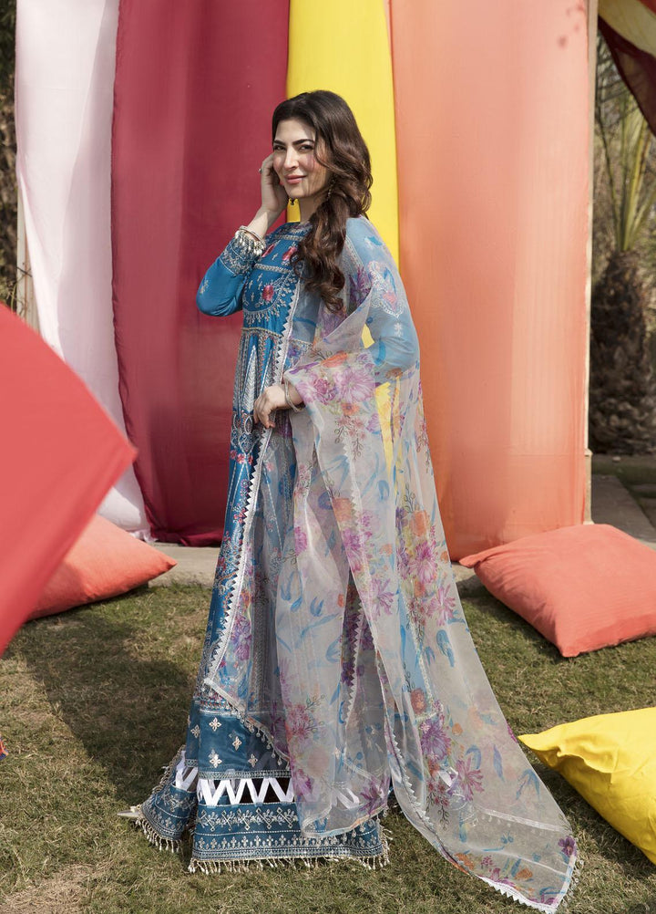 Parishay Embroidered Lawn Suits Unstitched 3 Piece PR23LL D-05 - Luxury Summer Collection