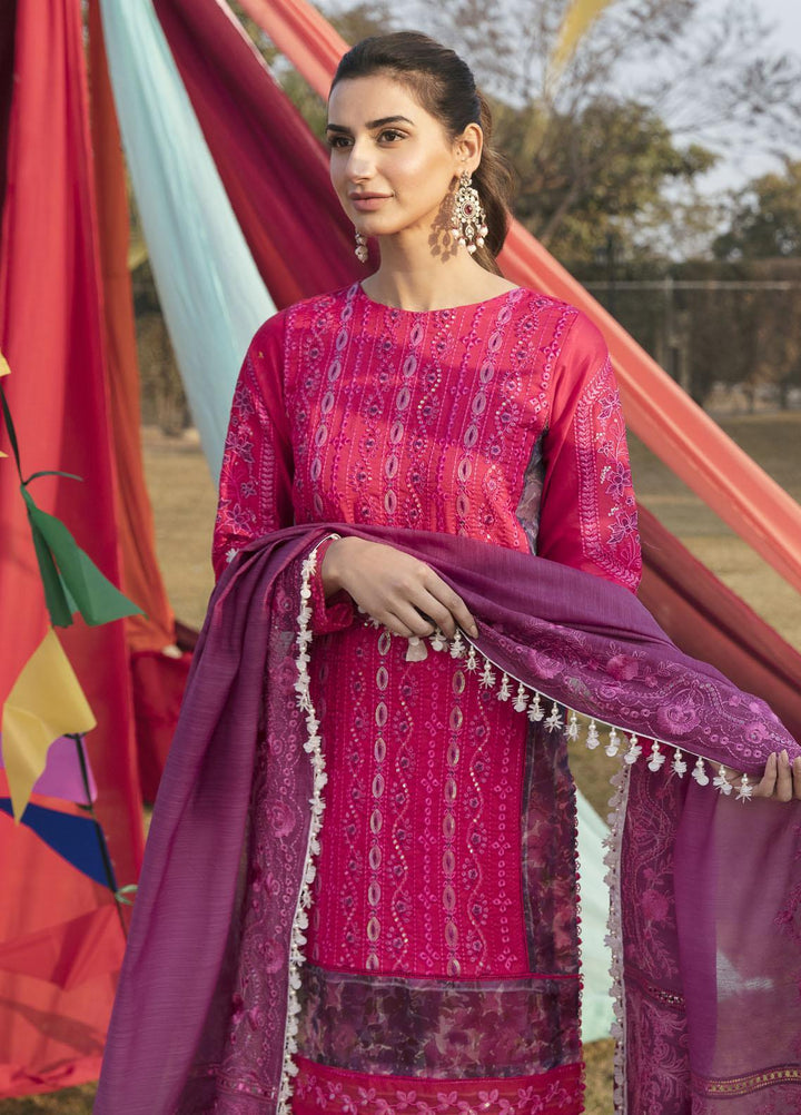 Parishay Embroidered Lawn Suits Unstitched 3 Piece PR23LL D-06 - Luxury Summer Collection