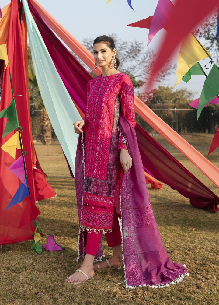 Parishay Embroidered Lawn Suits Unstitched 3 Piece PR23LL D-06 - Luxury Summer Collection