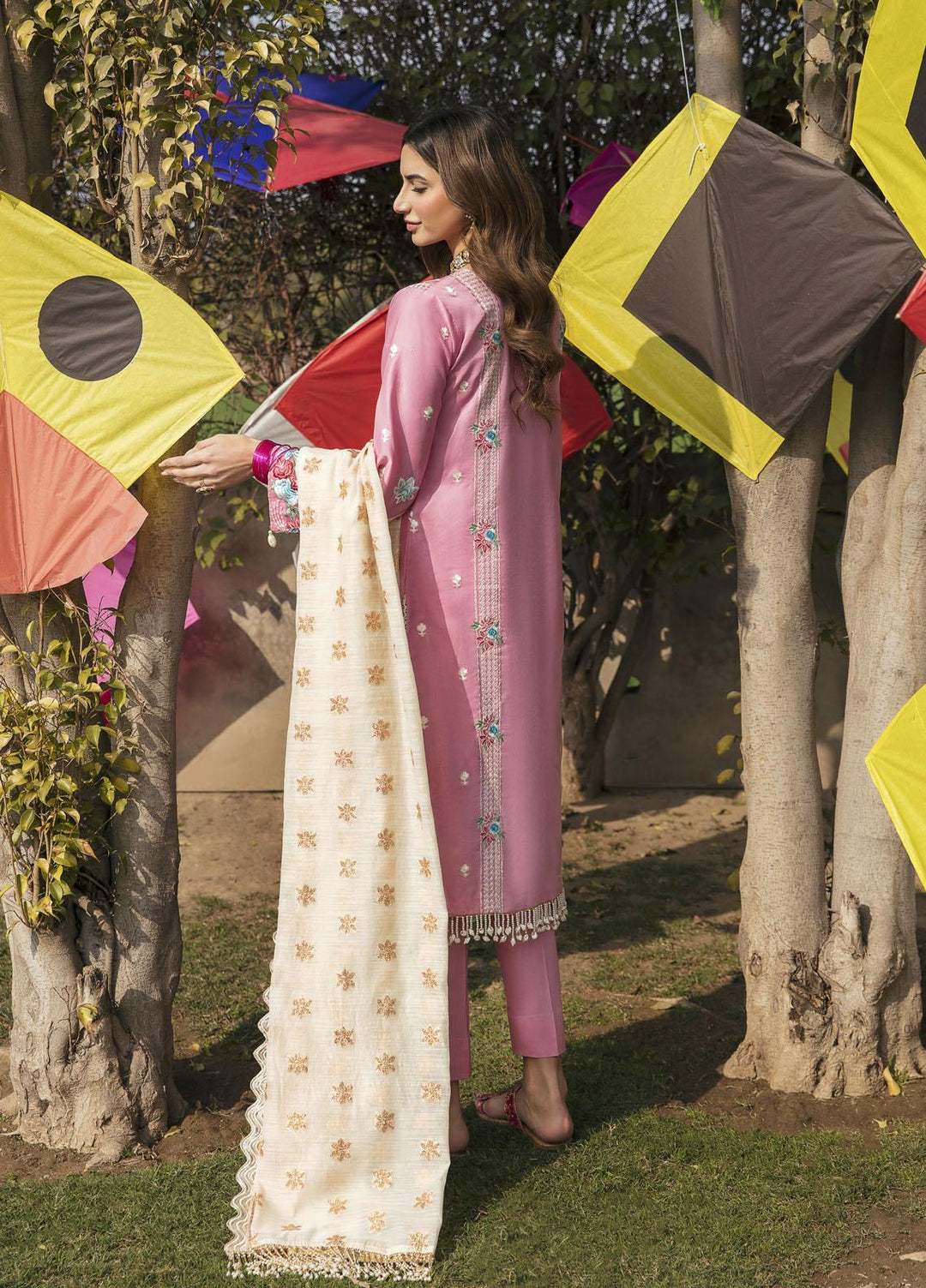 Parishay Embroidered Lawn Suits Unstitched 3 Piece PR23LL D-10 - Luxury Summer Collection