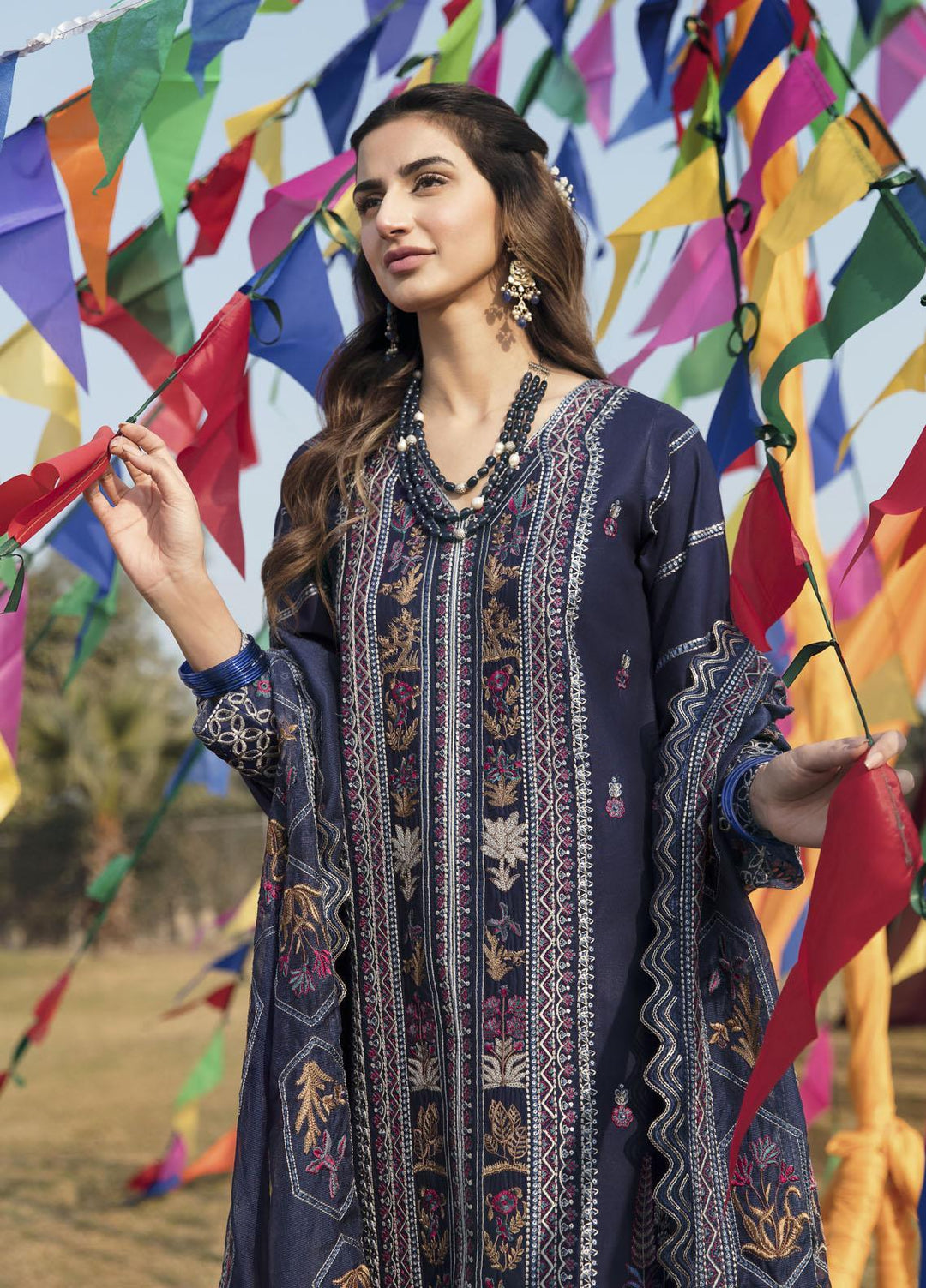 Parishay Luxury Pret Embroidered Lawn 3 Piece Dress PR23LLP D-07