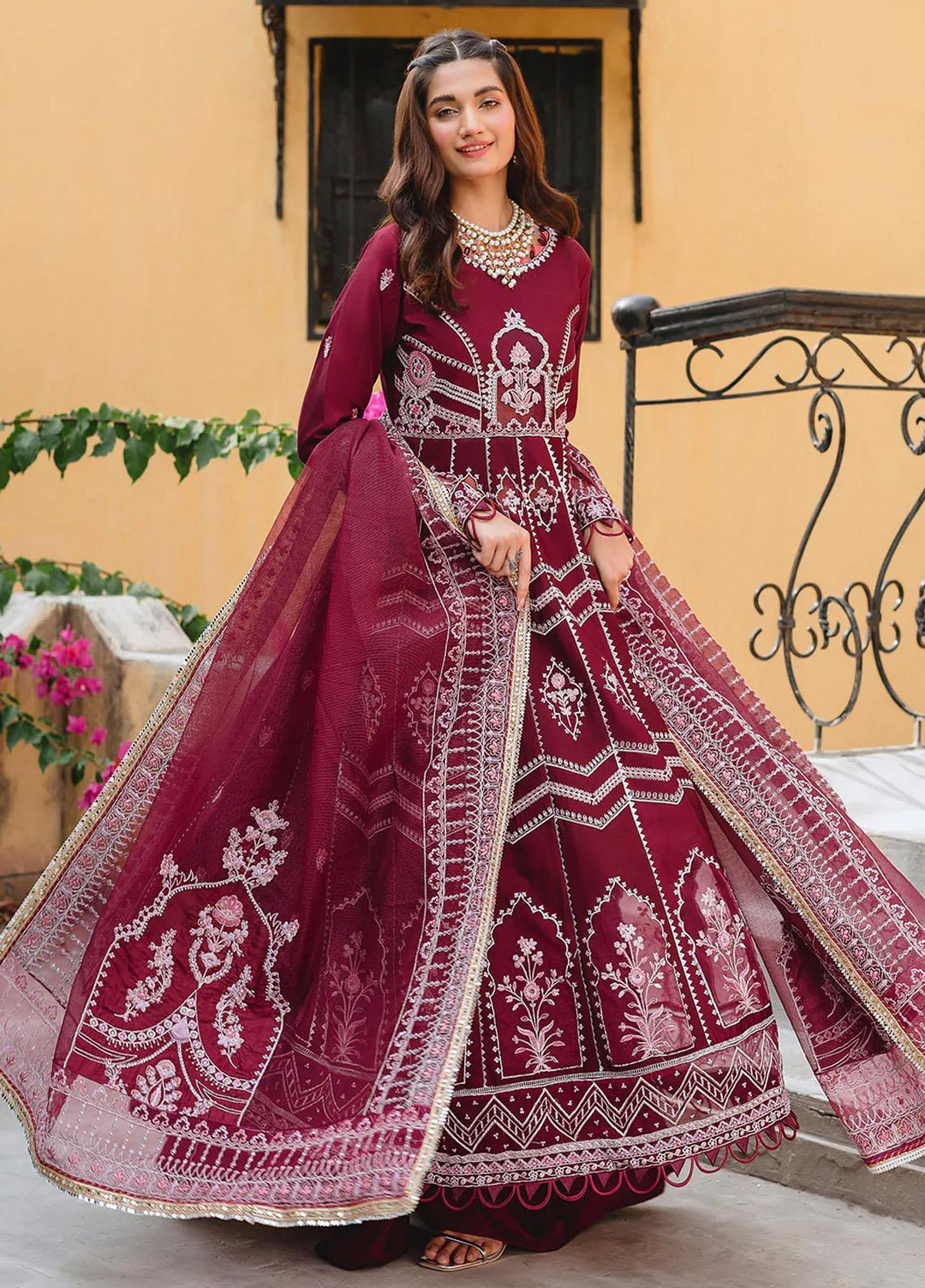 Parishay Embroidered Corduroy Suits Unstitched 3 Piece PRS22LW D-04 - Winter Collection