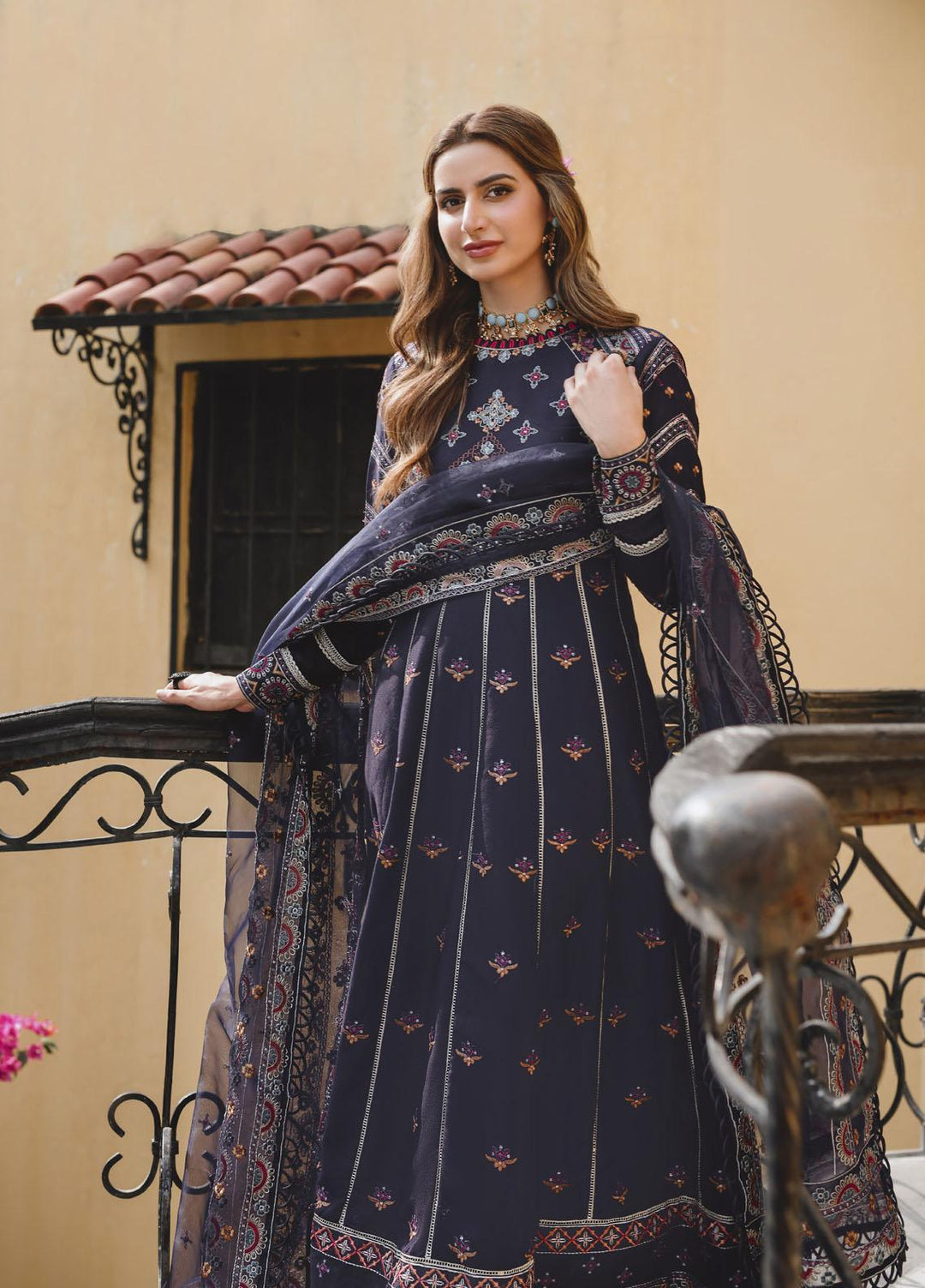 Parishay Embroidered Corduroy Suits Unstitched 3 Piece PRS22LW D-05 - Winter Collection