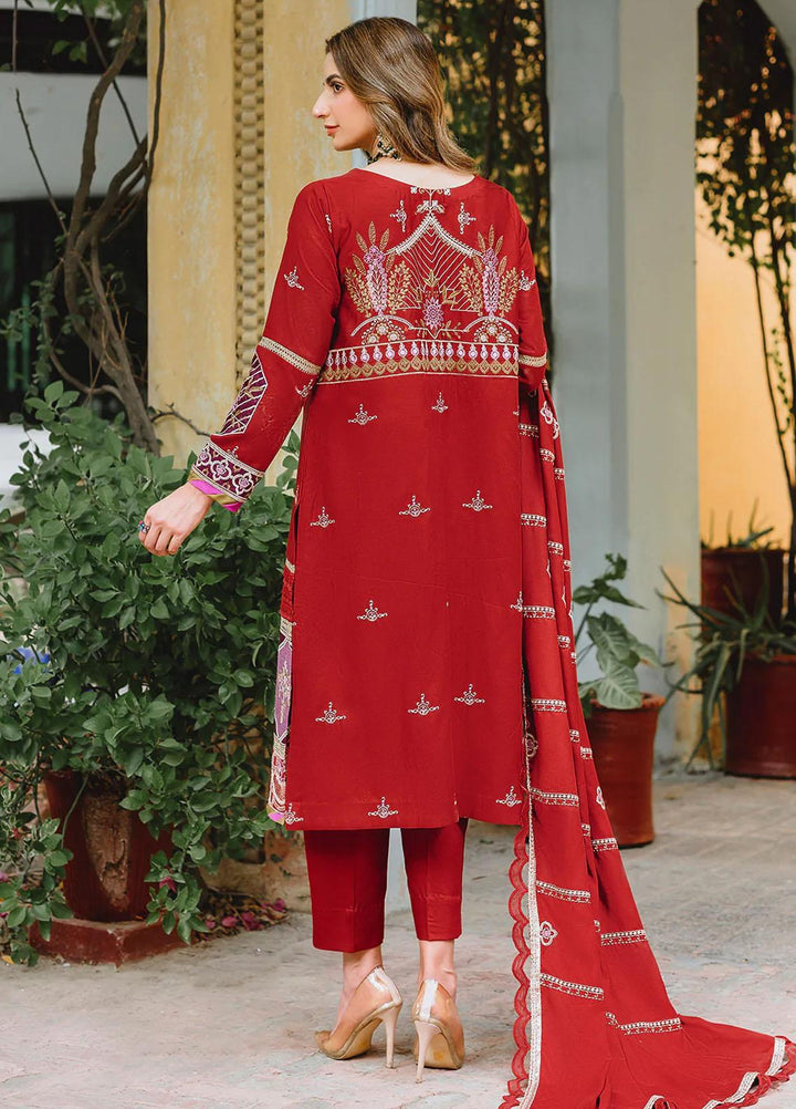 Parishay Embroidered Corduroy Suits Unstitched 3 Piece PRS22LW D-10 - Winter Collection