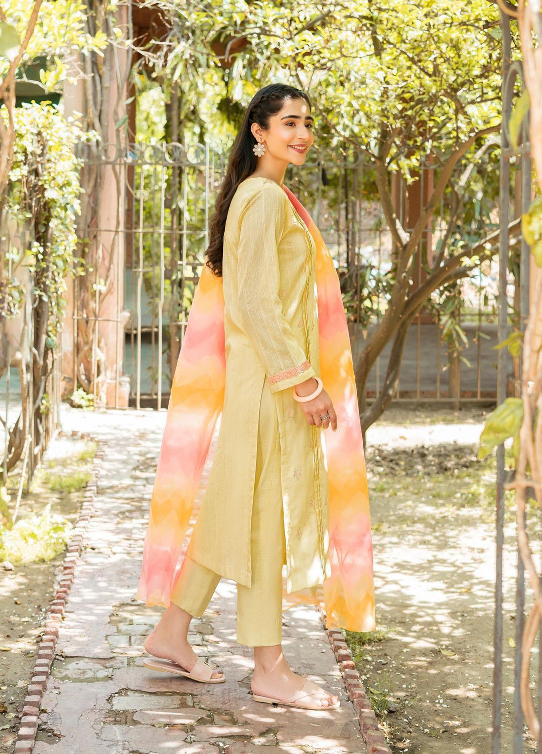 Parishay Casual Pret  Lawn 2 Piece Suit PRS22SP Sun Shine