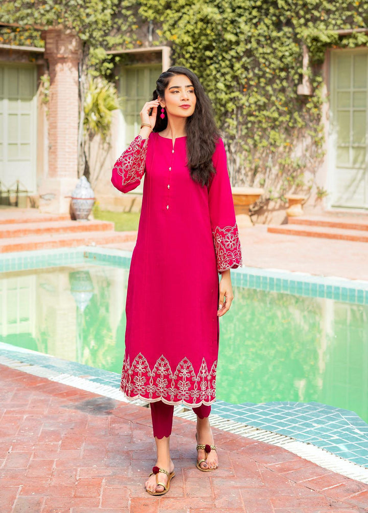 Parishay Casual Pret  Lawn 2 Piece Suit PRS22SP Dazzle Rose