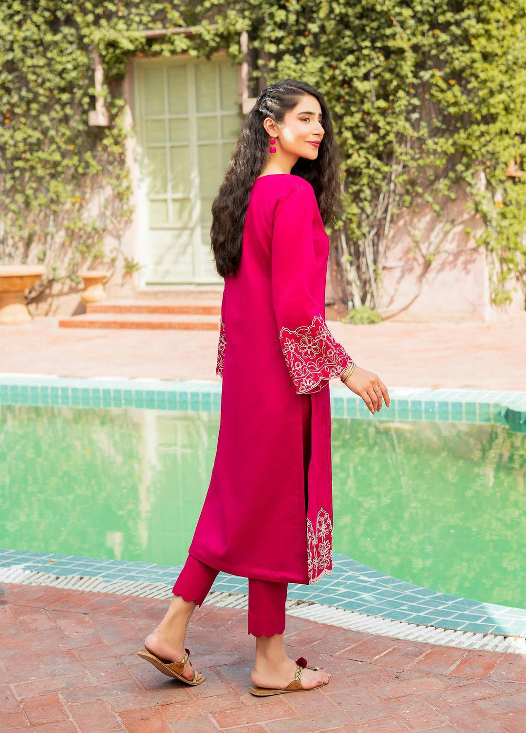 Parishay Casual Pret  Lawn 2 Piece Suit PRS22SP Dazzle Rose