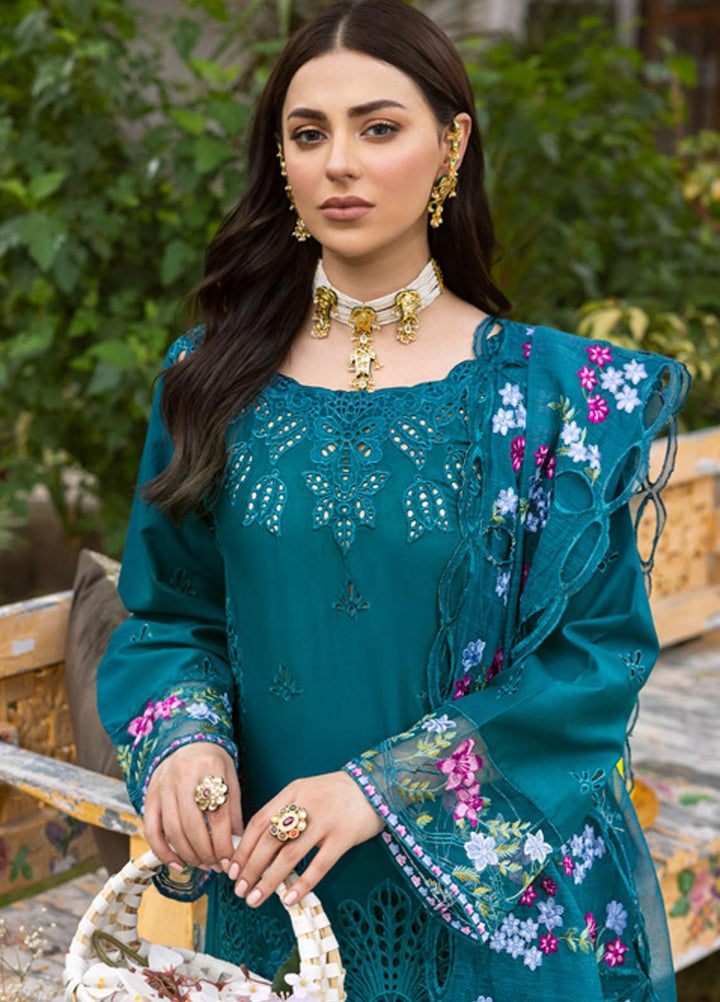 Parishay Embroidered Schiffli Suits Unstitched 3 Piece PR23LL-E2 LLE-03 - Luxury Collection