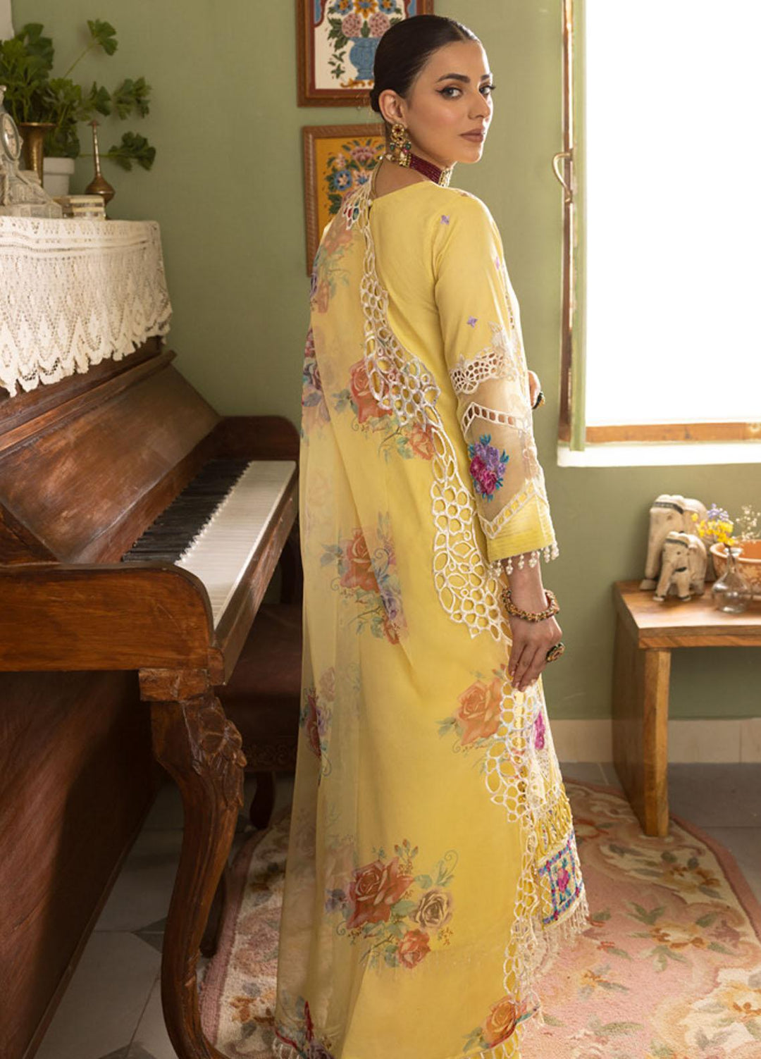 Parishay Embroidered Schiffli Suits Unstitched 3 Piece PR23LL-E2 LLE-04 - Luxury Collection