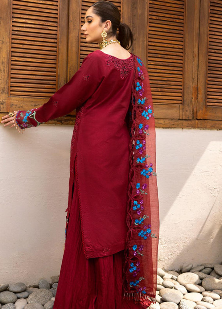 Parishay Embroidered Schiffli Suits Unstitched 3 Piece PR23LL-E2 LLE-05 - Luxury Collection