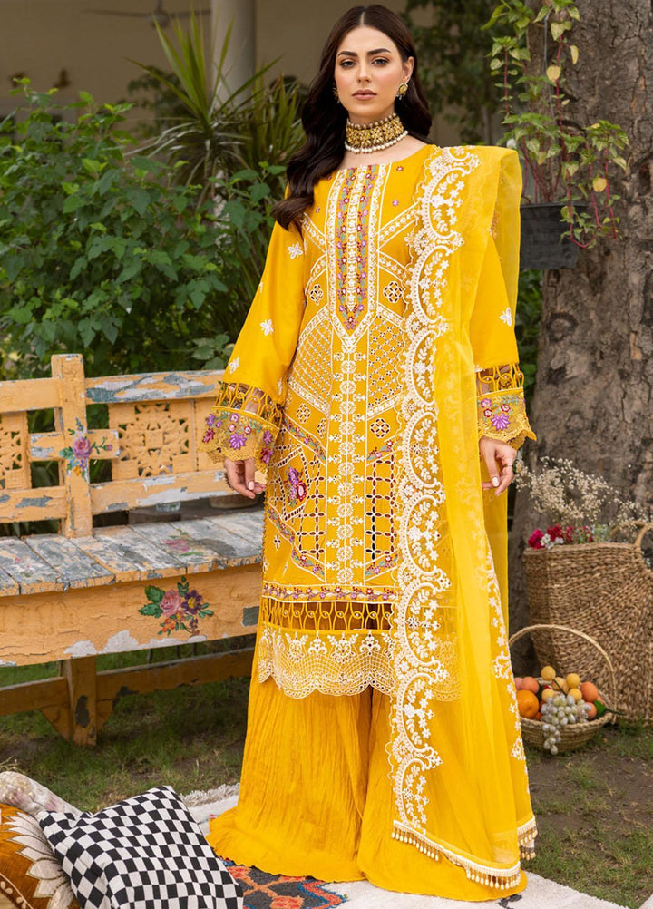 Parishay Embroidered Schiffli Suits Unstitched 3 Piece PR23LL-E2 LLE-07 - Luxury Collection