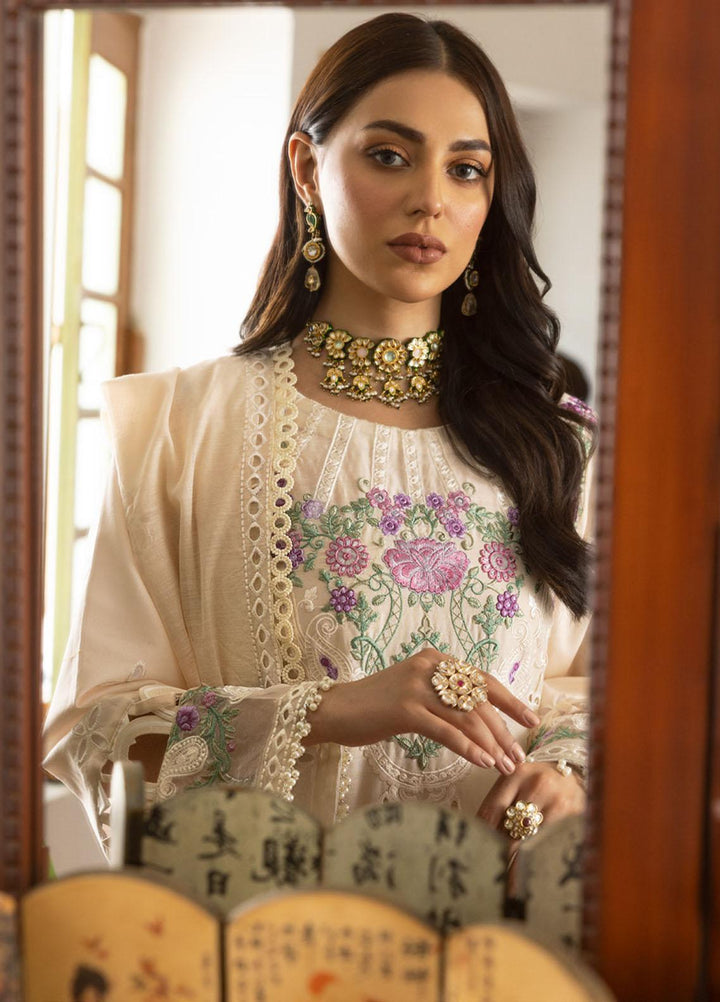 Parishay Embroidered Schiffli Suits Unstitched 3 Piece PR23LL-E2 LLE-08 - Luxury Collection