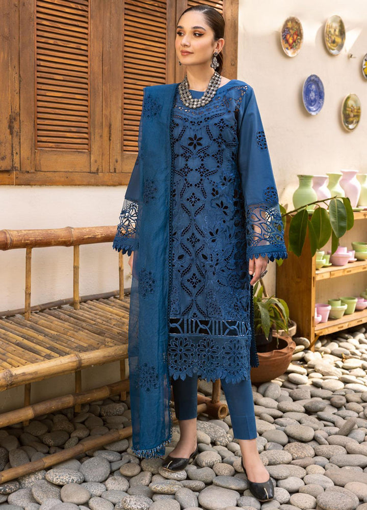 Parishay Embroidered Schiffli Suits Unstitched 3 Piece PR23LL-E2 LLE-09 - Luxury Collection