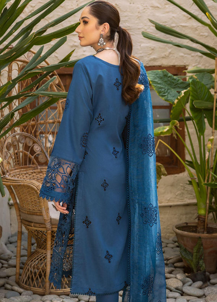 Parishay Embroidered Schiffli Suits Unstitched 3 Piece PR23LL-E2 LLE-09 - Luxury Collection