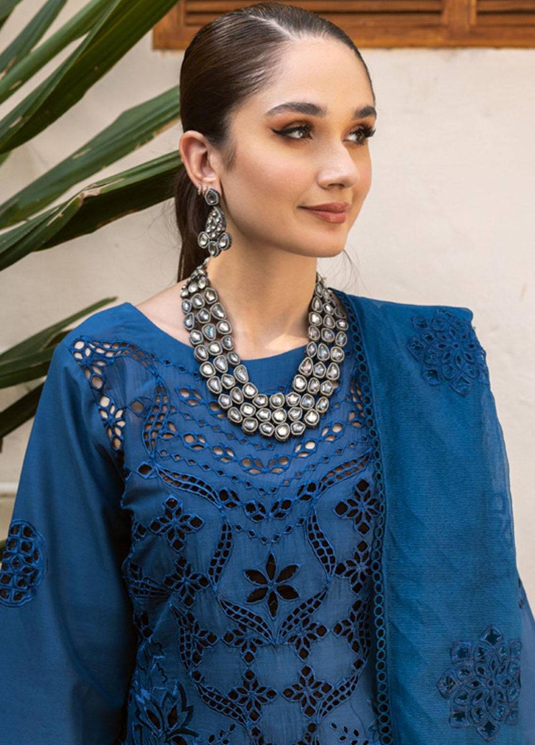 Parishay Embroidered Schiffli Suits Unstitched 3 Piece PR23LL-E2 LLE-09 - Luxury Collection