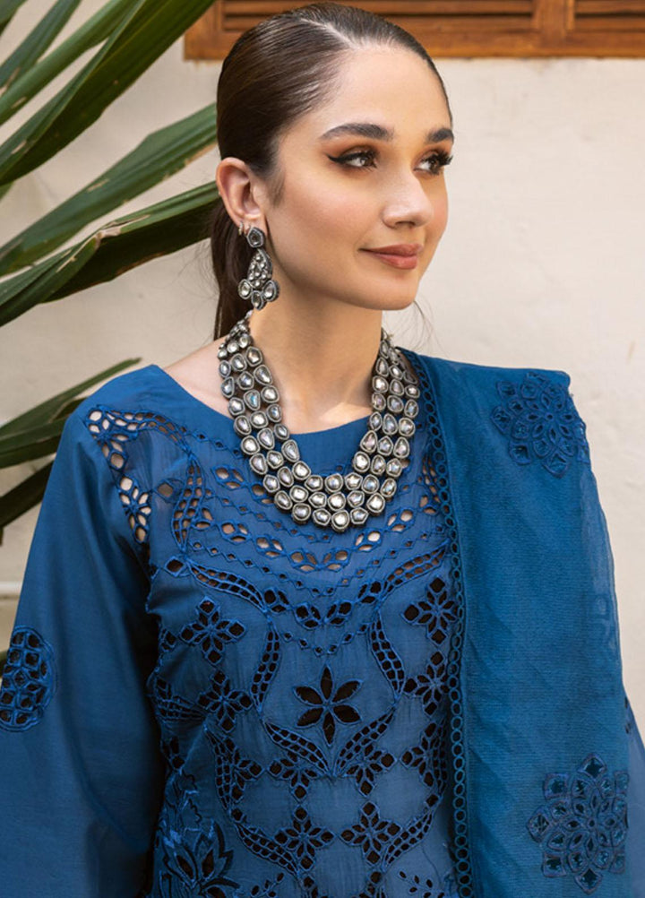 Parishay Embroidered Schiffli Suits Unstitched 3 Piece PR23LL-E2 LLE-09 - Luxury Collection