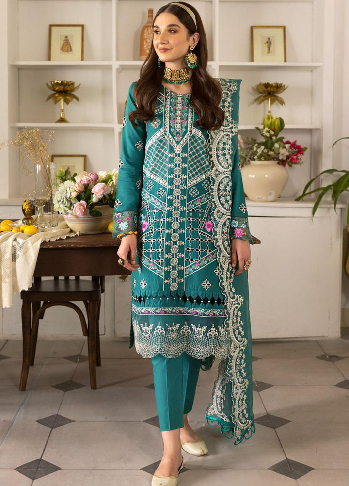Parishay Embroidered Schiffli Suits Unstitched 3 Piece PR23LL-E2 LLE-10 - Luxury Collection