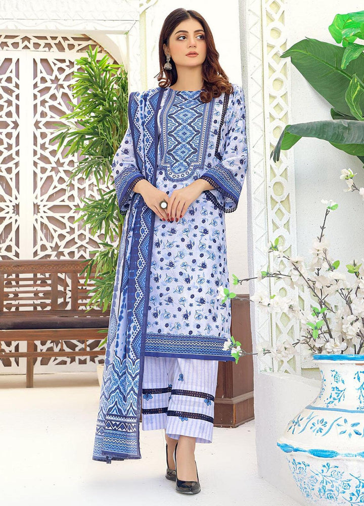 Parishey By Khas Printed Lawn Suits Unstitched 3 Piece KHS23P KLA-1646 - Summer Collection