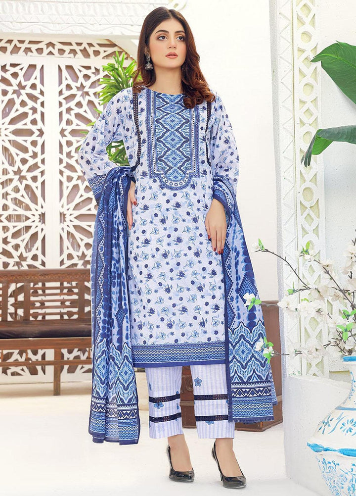 Parishey By Khas Printed Lawn Suits Unstitched 3 Piece KHS23P KLA-1646 - Summer Collection