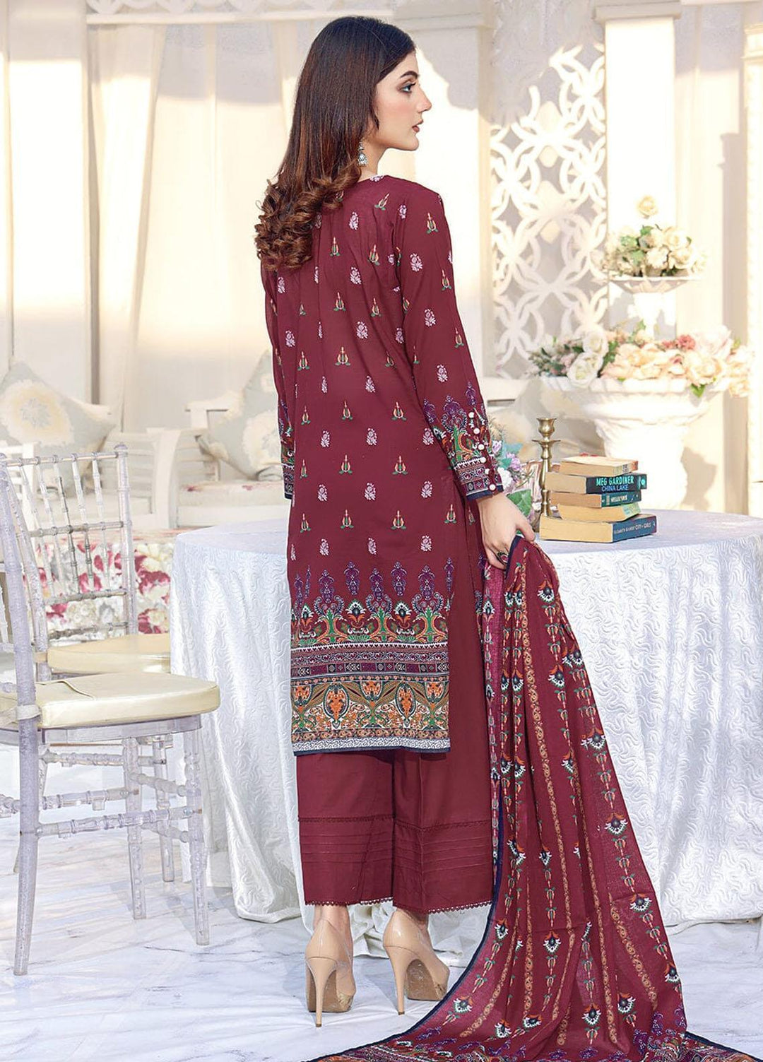 Parishey By Khas Printed Lawn Suits Unstitched 3 Piece KHS23P KLA-1650 - Summer Collection