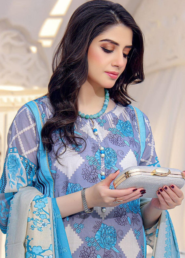 Parishey By Khas Printed Lawn Suits Unstitched 3 Piece KHS23P KLA-1654 - Summer Collection