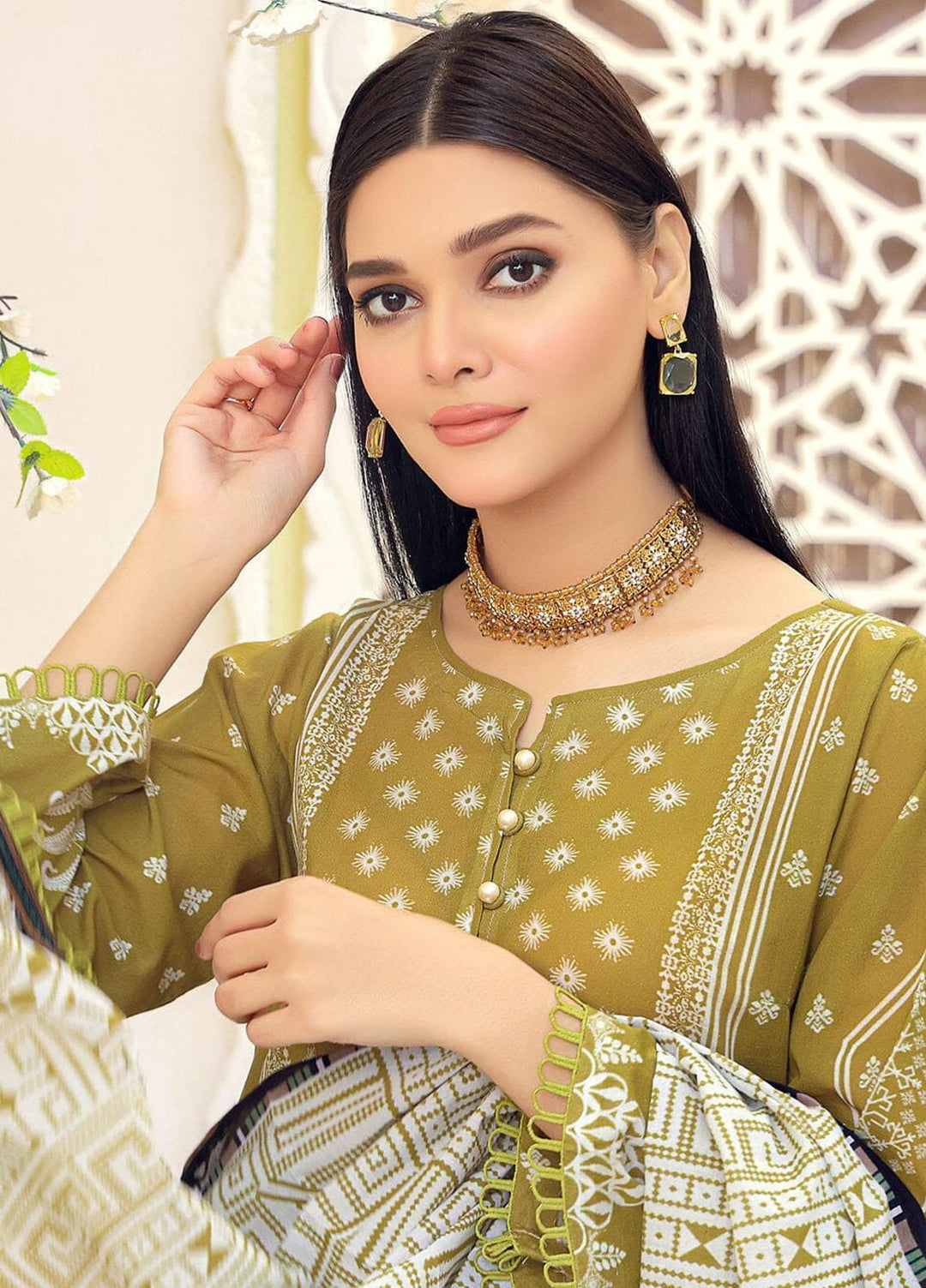 Parishey By Khas Printed Lawn Suits Unstitched 3 Piece KHS23P KLA-1657 - Summer Collection