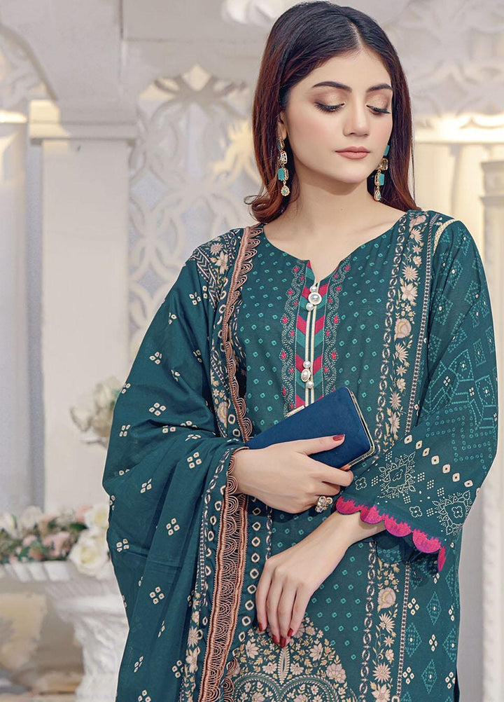 Parishey By Khas Printed Lawn Suits Unstitched 3 Piece KHS23P KLA-1677 - Summer Collection