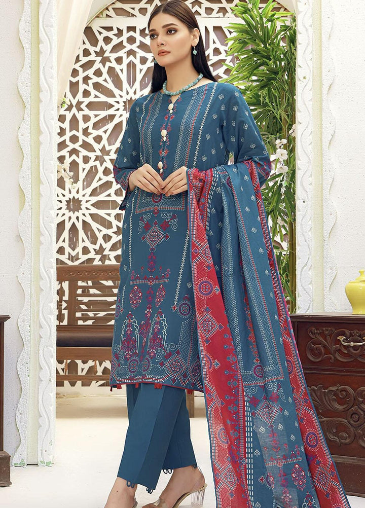 Parishey By Khas Printed Lawn Suits Unstitched 3 Piece KHS23P KLA-1680 - Summer Collection