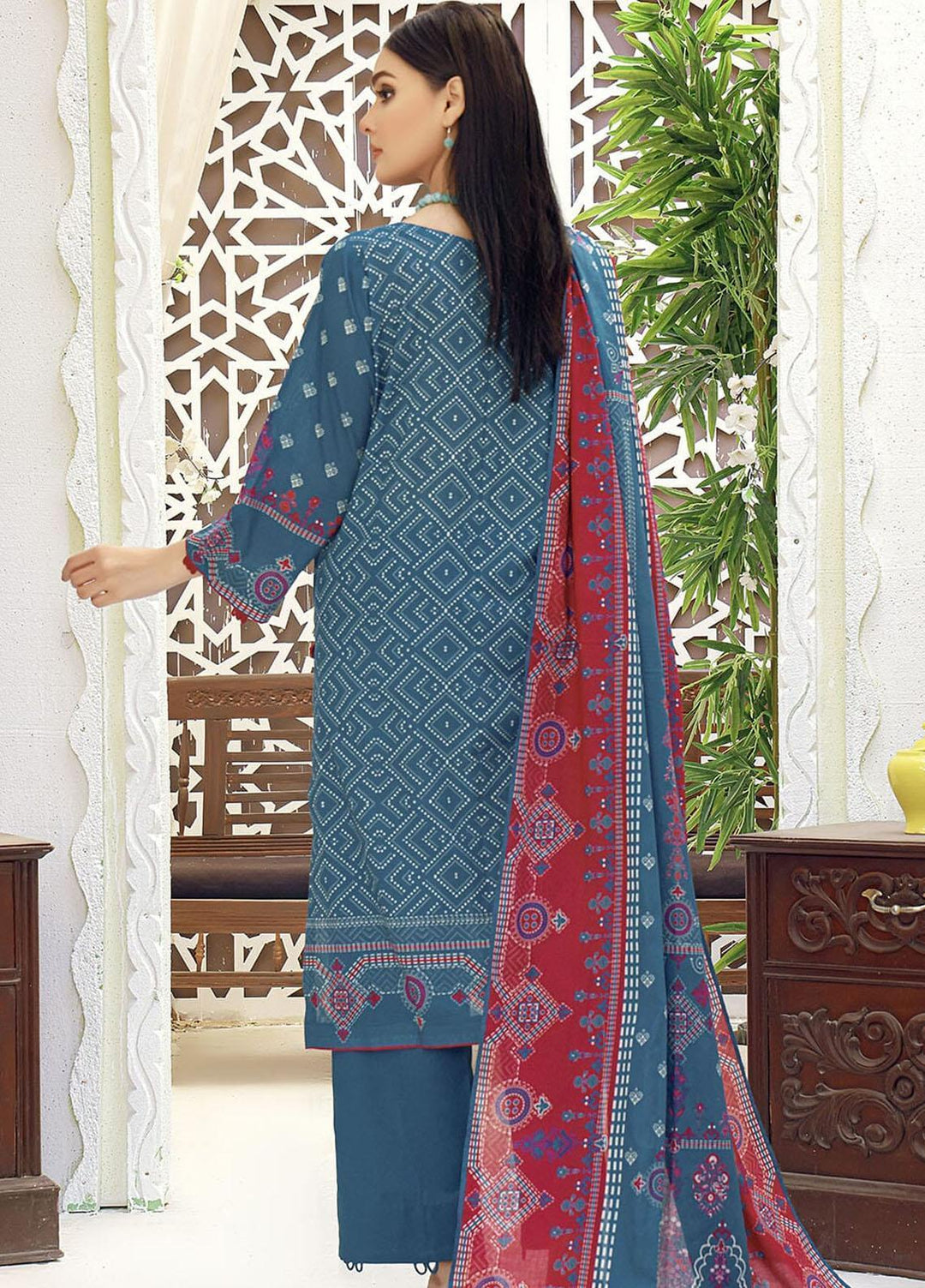 Parishey By Khas Printed Lawn Suits Unstitched 3 Piece KHS23P KLA-1680 - Summer Collection