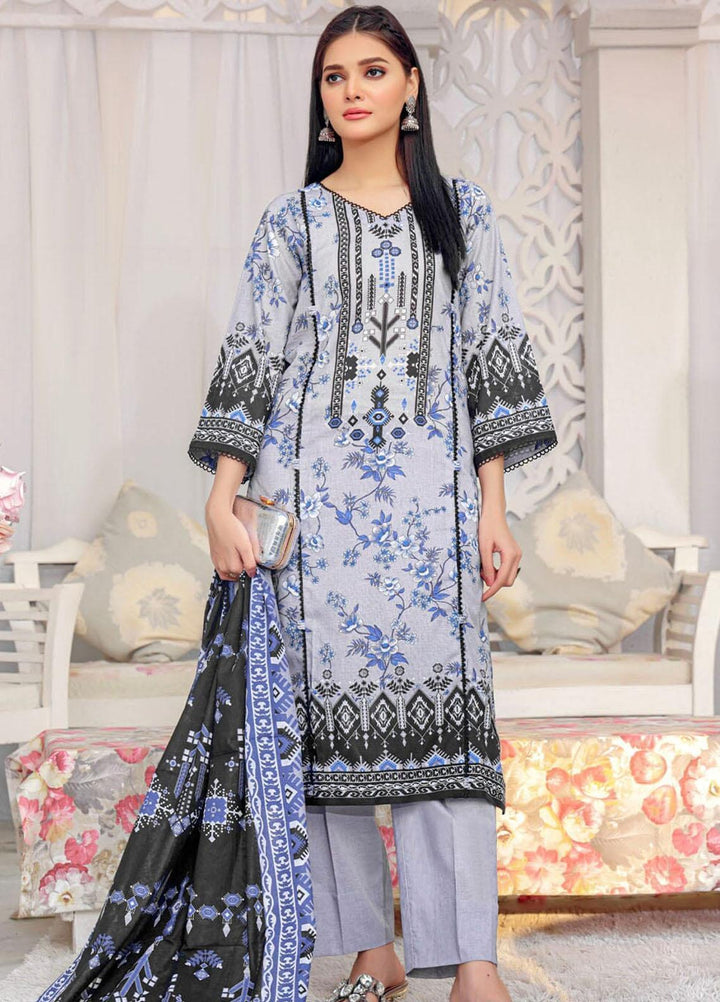 Parishey By Khas Printed Lawn Suits Unstitched 3 Piece KHS23P KLA-1683 - Summer Collection
