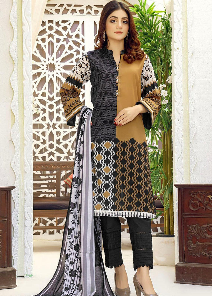 Parishey By Khas Printed Lawn Suits Unstitched 3 Piece KHS23P KLA-1685 - Summer Collection