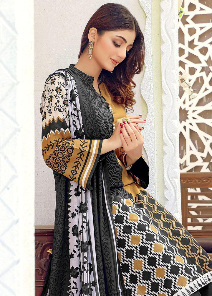Parishey By Khas Printed Lawn Suits Unstitched 3 Piece KHS23P KLA-1685 - Summer Collection