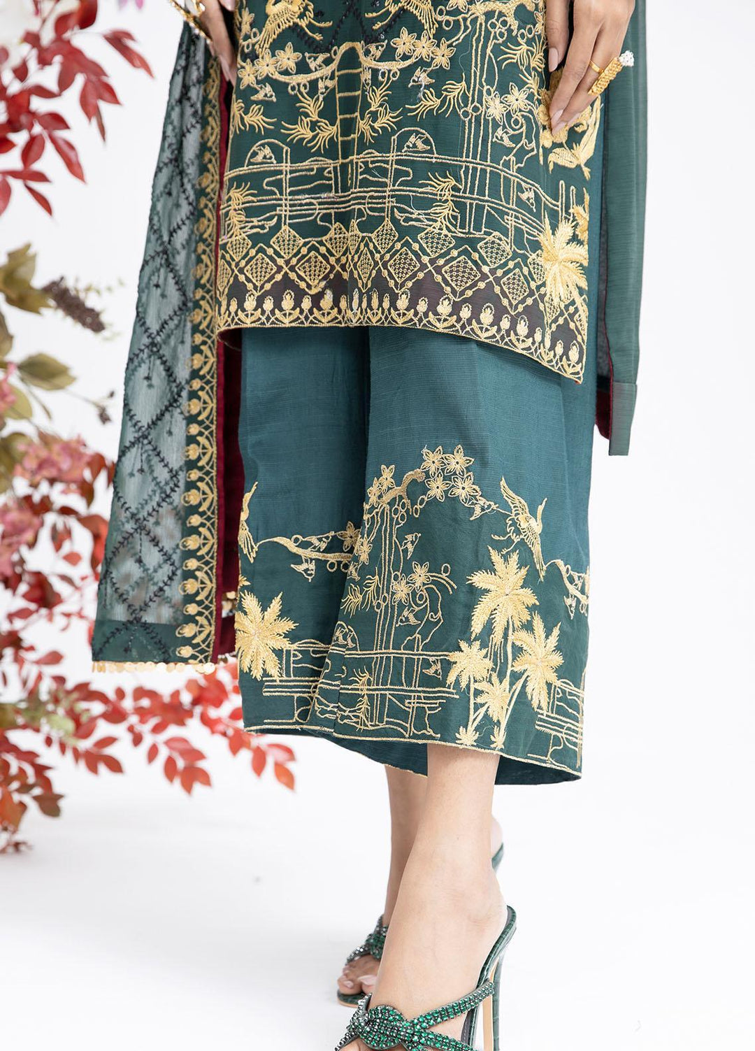 Parishey By Zaaviay Embroidered Chiffon Suits Unstitched 3 Piece KAINAT - Luxury Collection