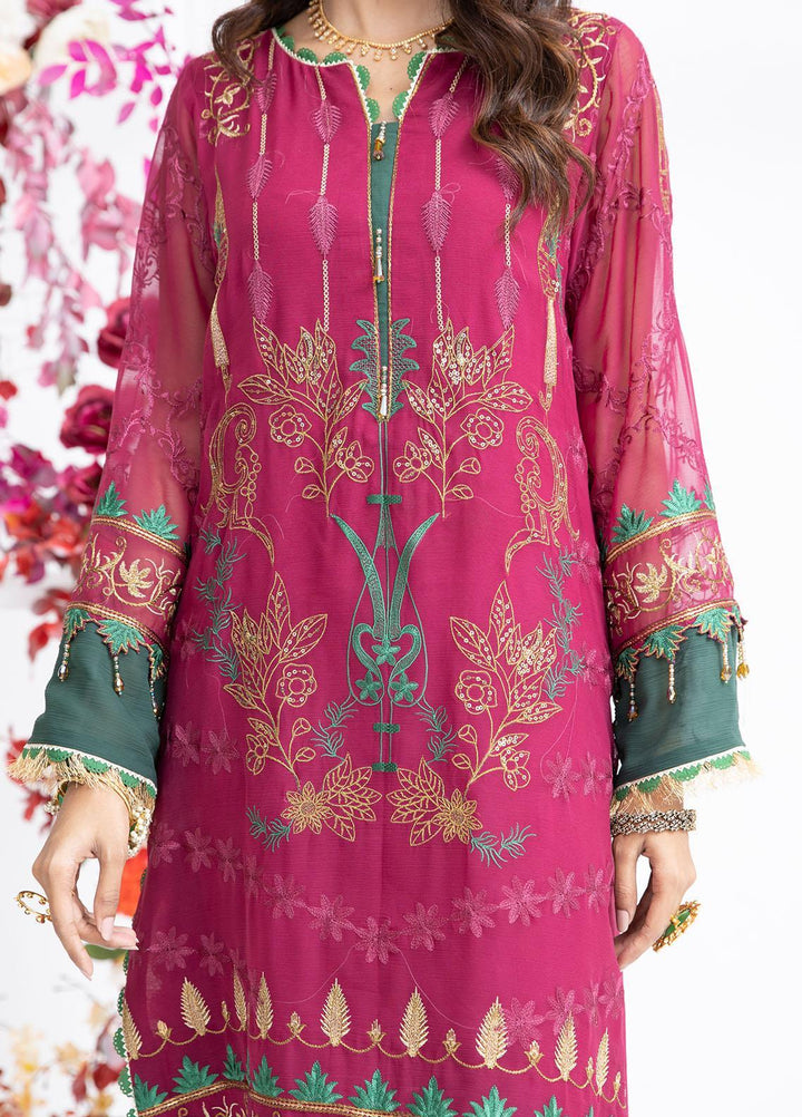 Parishey By Zaaviay Embroidered Chiffon Suits Unstitched 3 Piece PHOOL - Luxury Collection