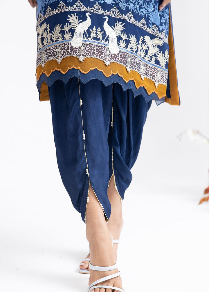 Parishey By Zaaviay Embroidered Chiffon Suits Unstitched 3 Piece SAHIL - Luxury Collection