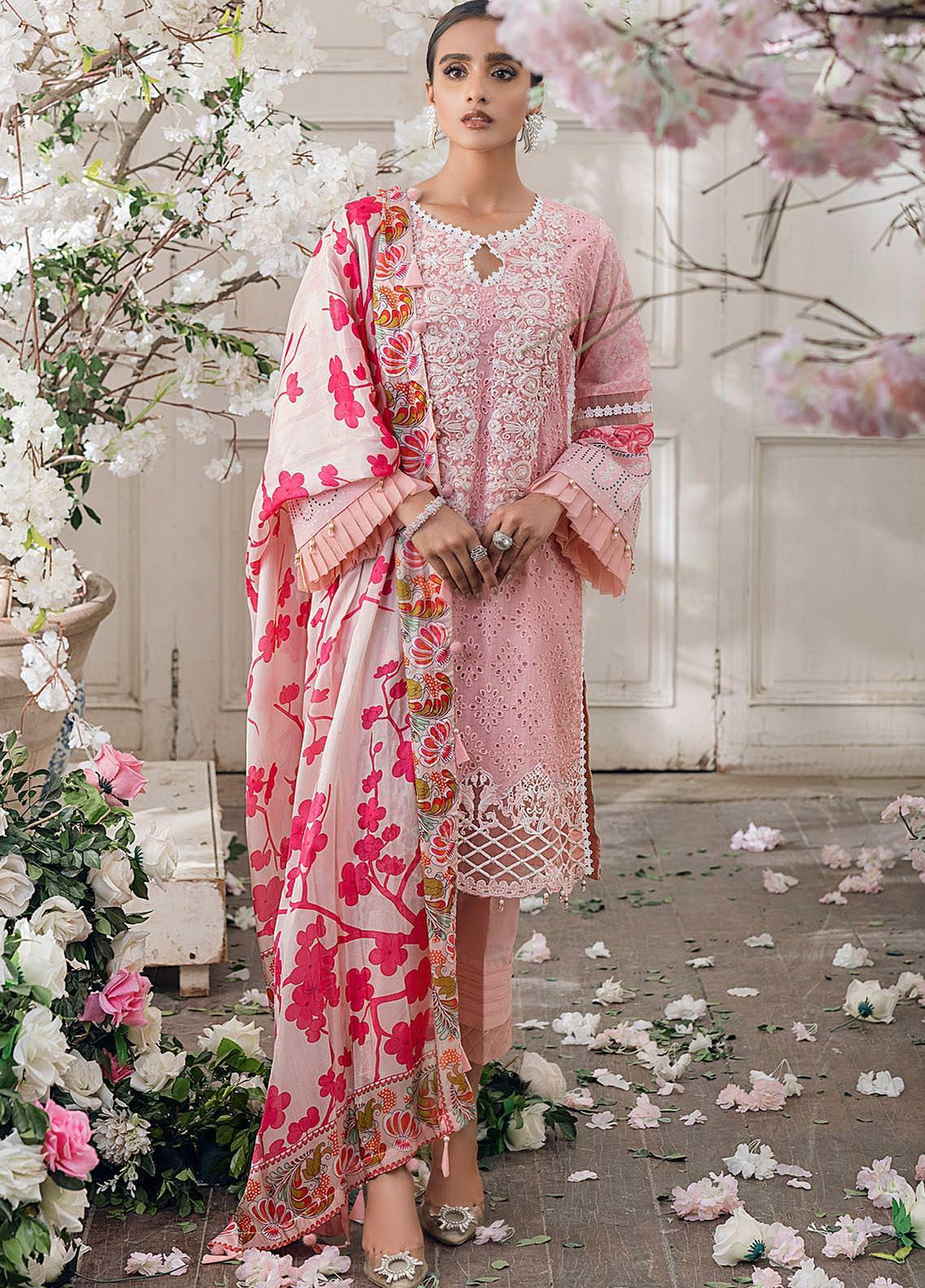 Parizeh by Al Zohaib Embroidered Chikankari Suits Unstitched 3 Piece AZ21CP D-01 - Winter Collection