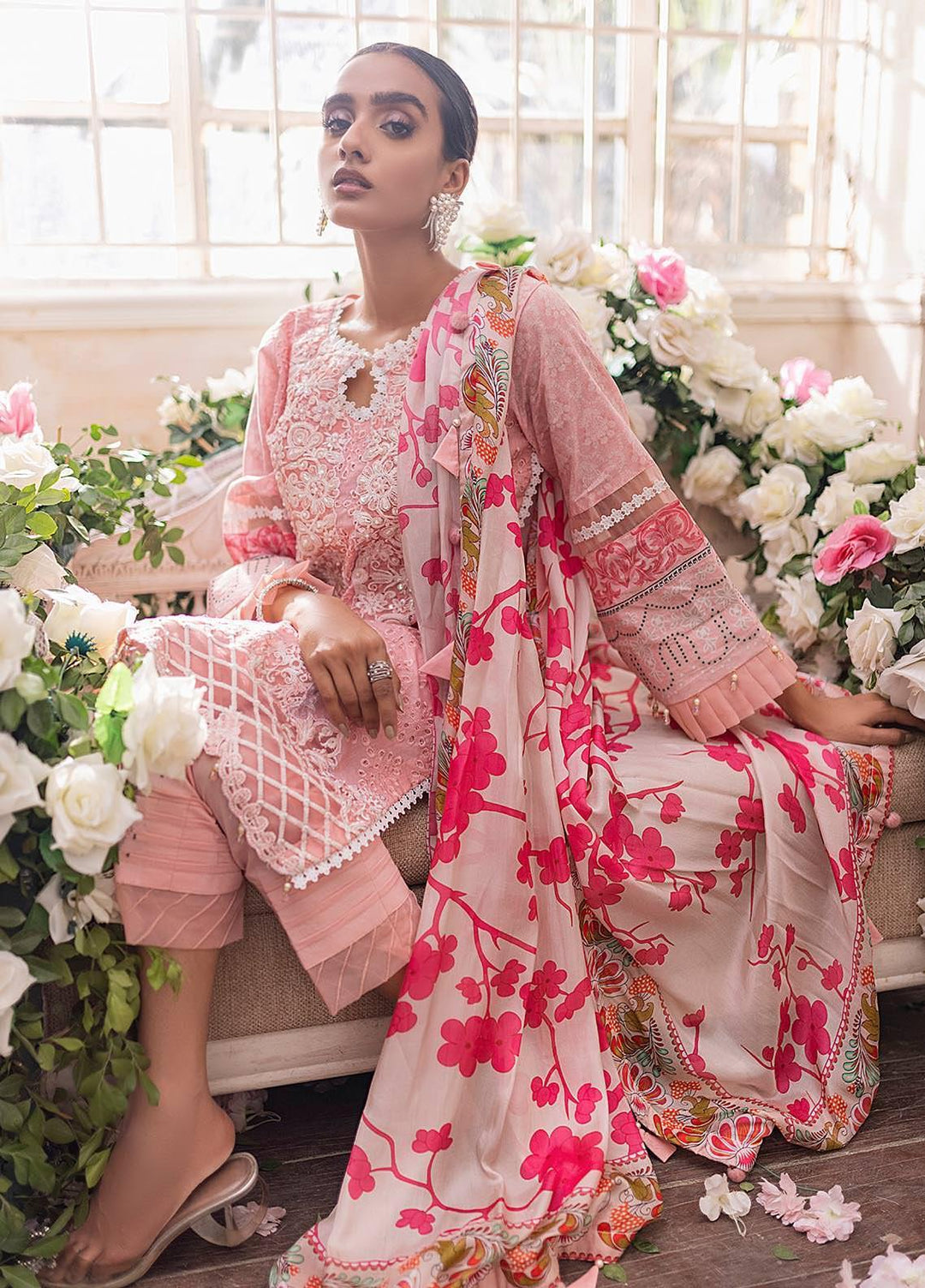 Parizeh by Al Zohaib Embroidered Chikankari Suits Unstitched 3 Piece AZ21CP D-01 - Winter Collection