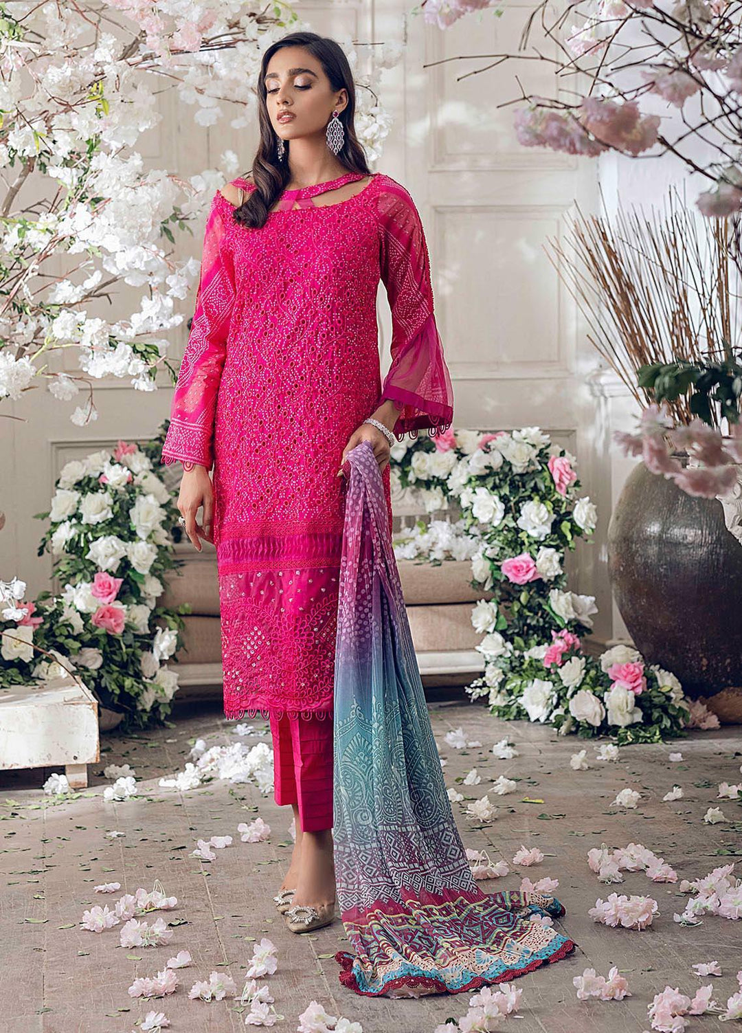 Parizeh by Al Zohaib Embroidered Chikankari Suits Unstitched 3 Piece AZ21CP D-03 - Winter Collection