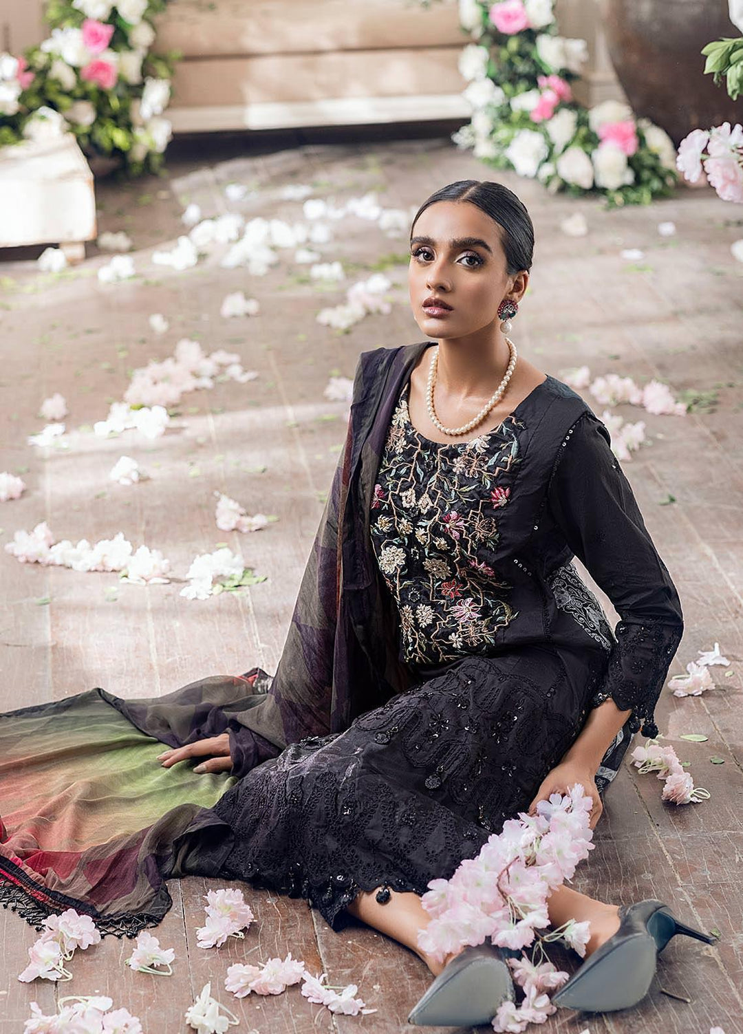 Parizeh by Al Zohaib Embroidered Chikankari Suits Unstitched 3 Piece AZ21CP D-08 - Winter Collection