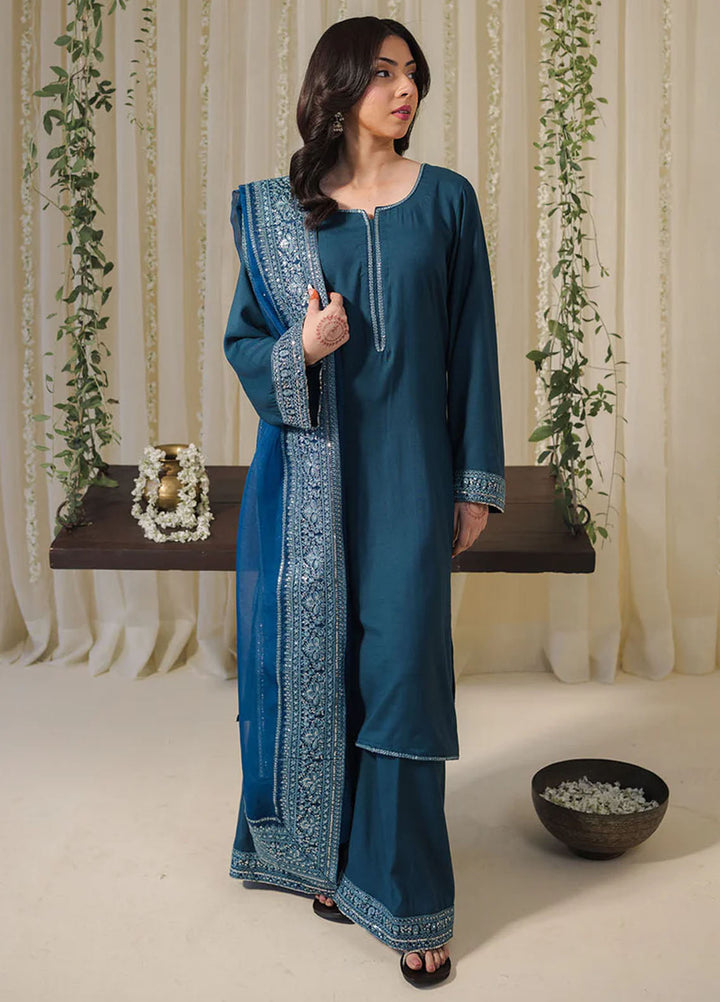 Pashma Khan Embroidered 3 Piece Khaab