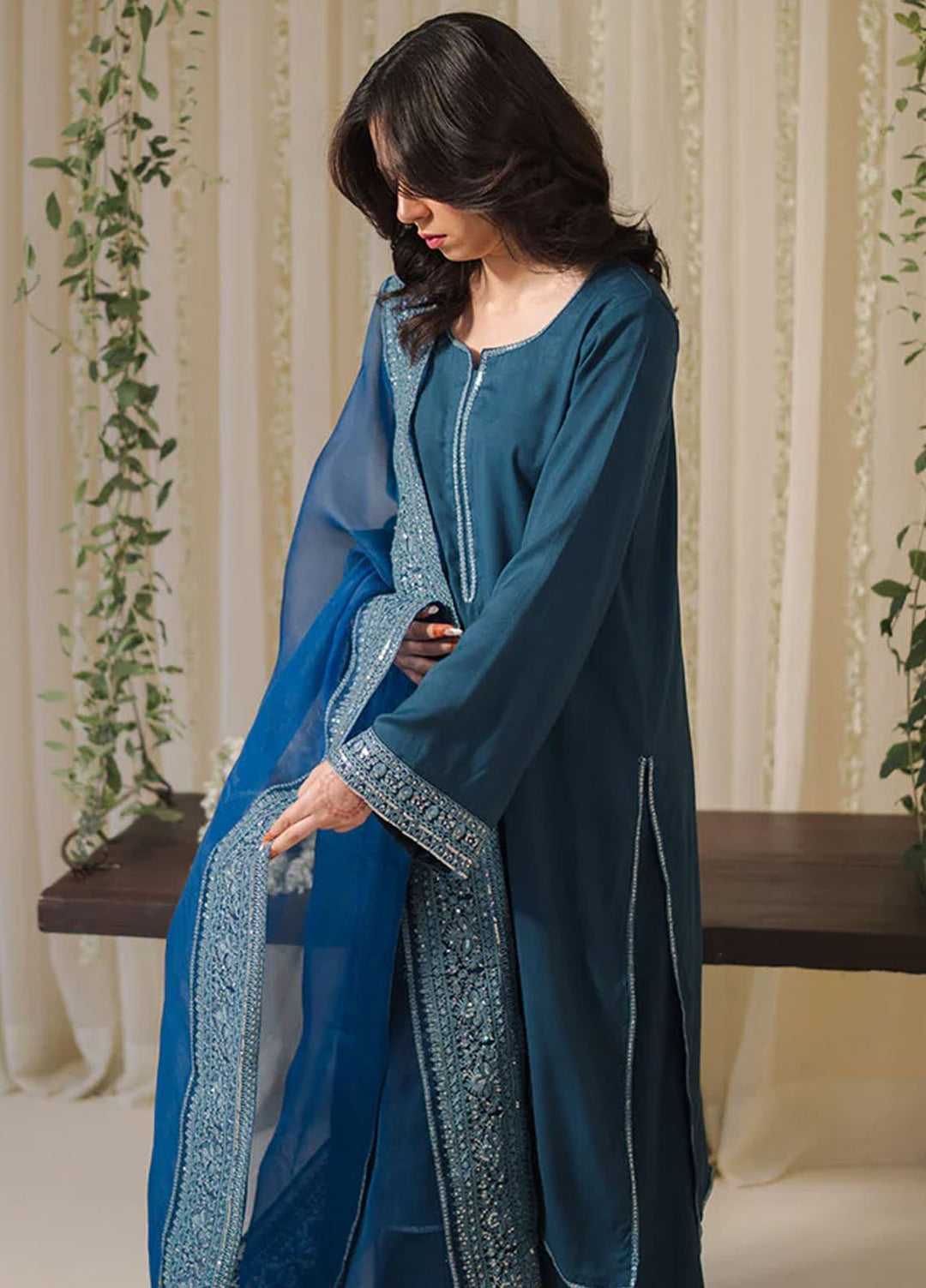 Pashma Khan Embroidered 3 Piece Khaab