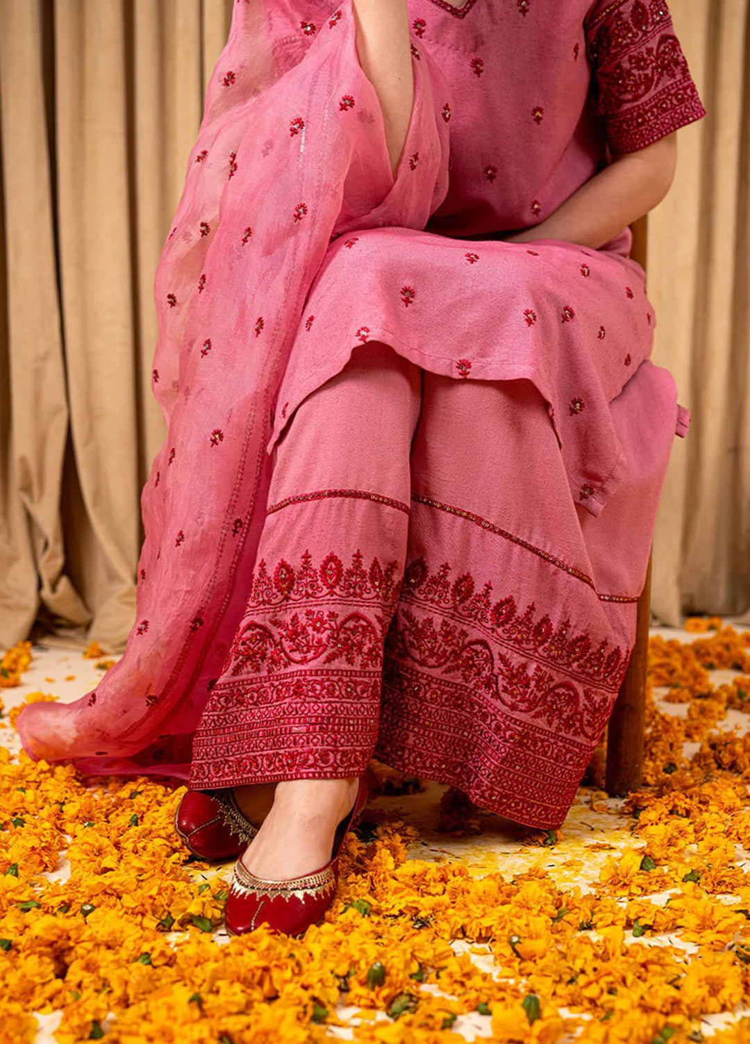 Pashma Khan Embroidered 3 Piece Naila