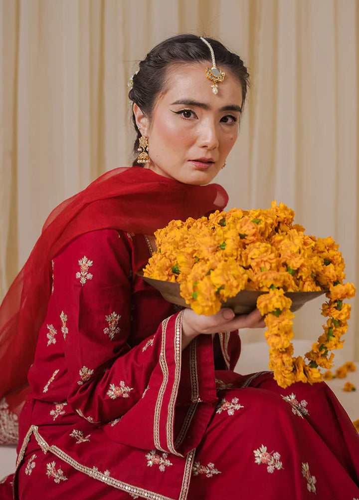 Pashma Khan Embroidered 3 Piece Suit Emaan