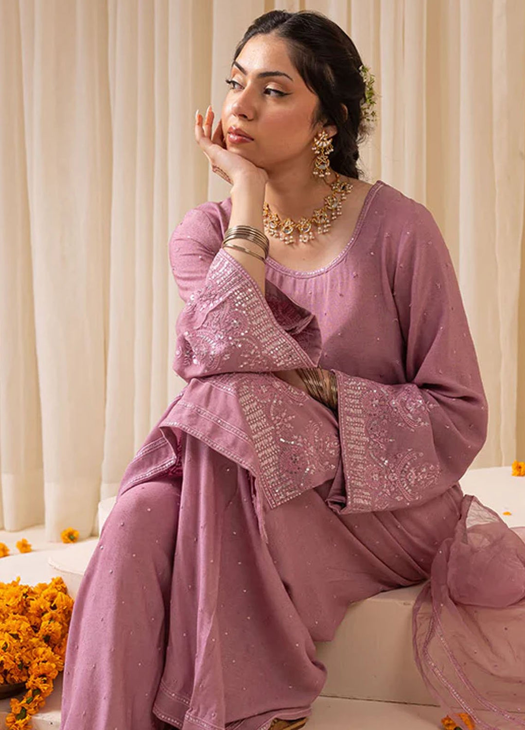 Pashma Khan Embroidered 3 Piece Yasmin