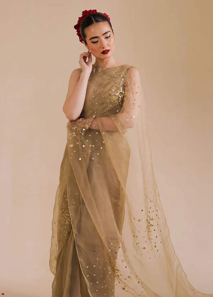 Pashma Khan Embroidered Saree Zurah