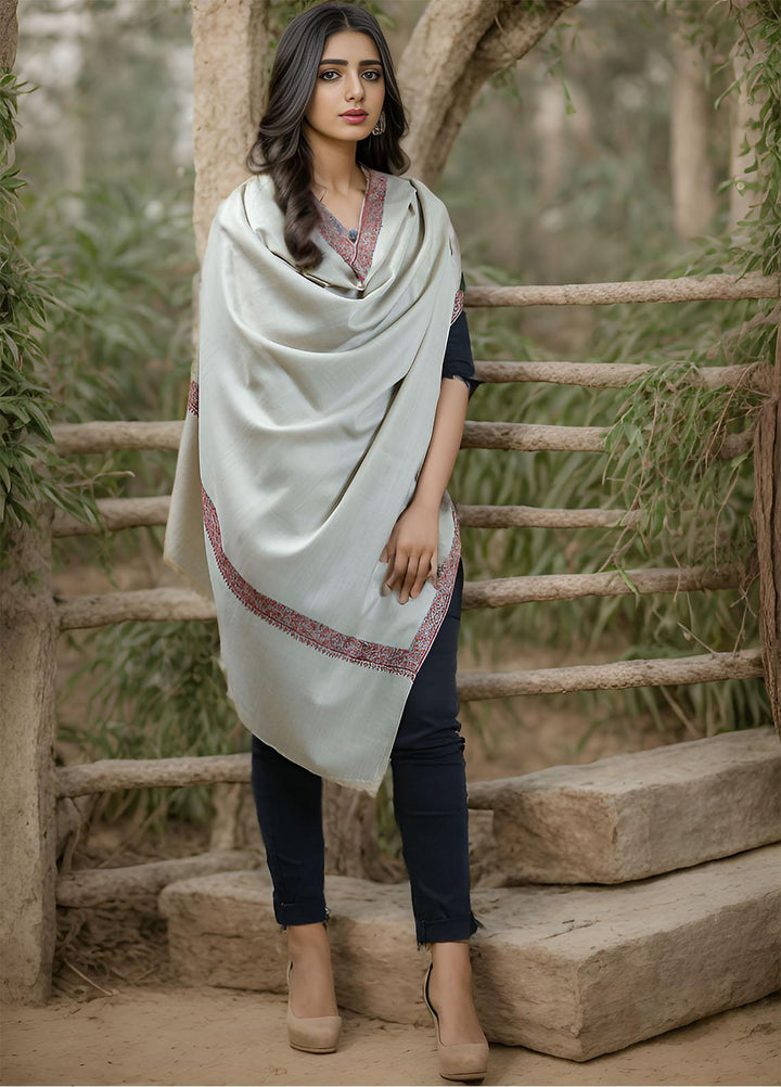 Sanaulla Exclusive Range  Pashmina  KPS 781 D-24 L Brown - Women Shawls