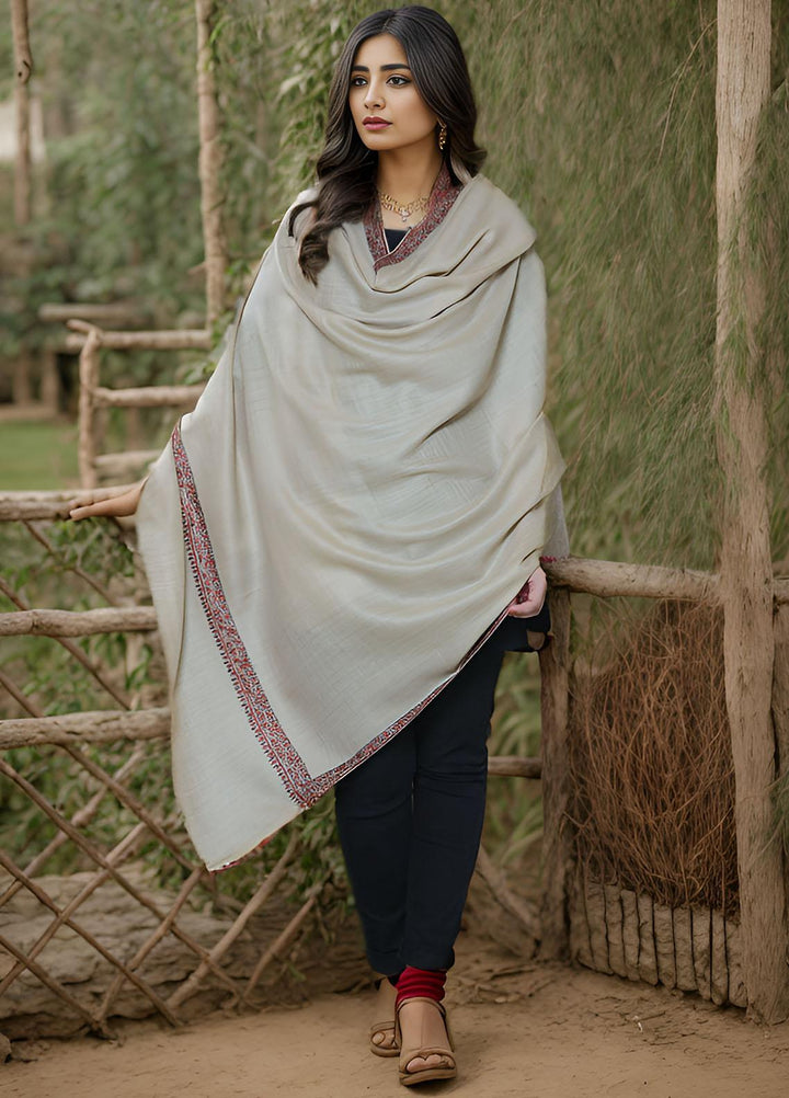 Sanaulla Exclusive Range  Pashmina  KPS 781 D-25 Brown 1 - Women Shawls