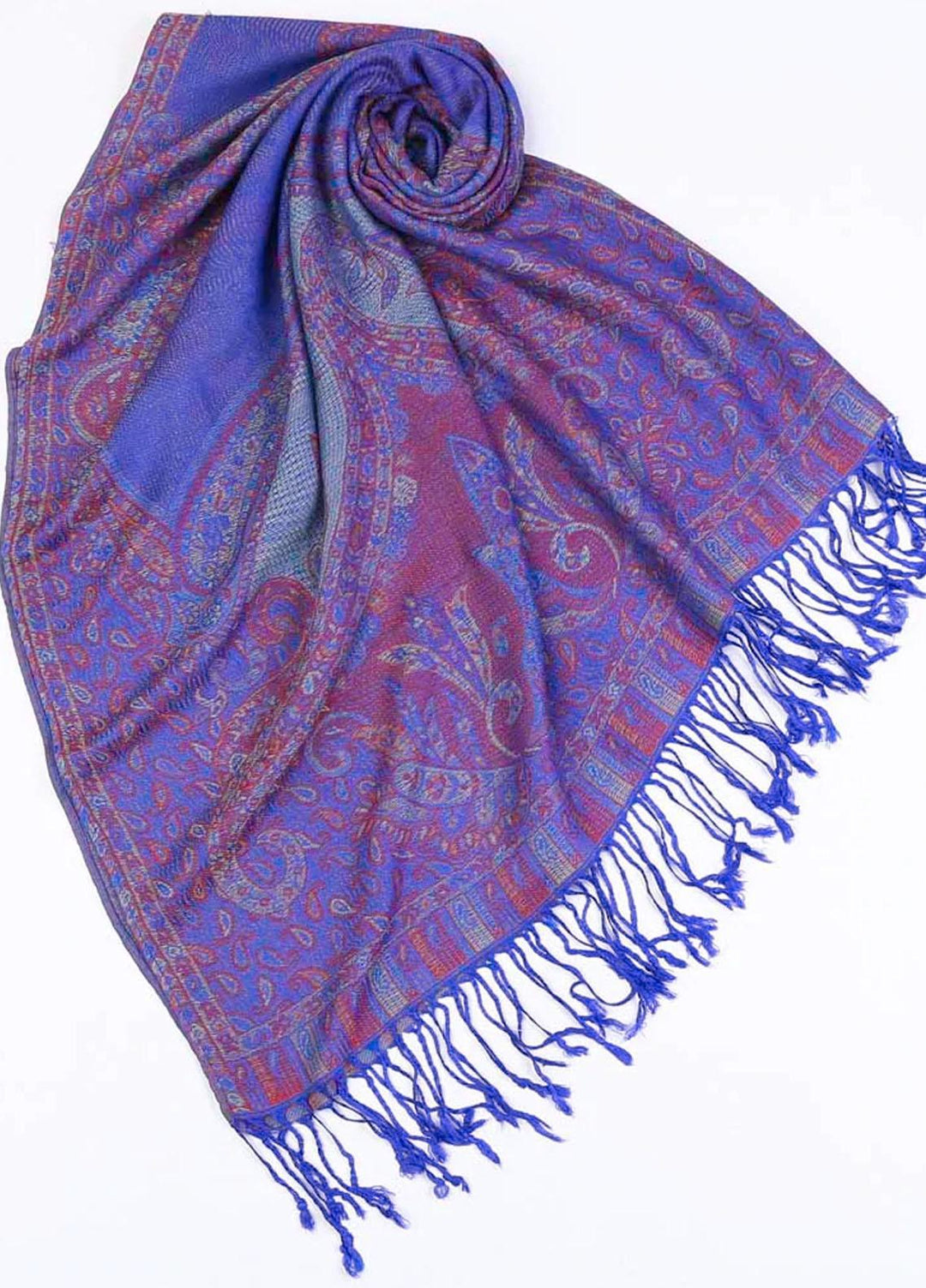 Abaya pk  Cashmere  Hijab ABA22HB ELECTRIC BLUE CASHMERE - Pashmina Hijabs